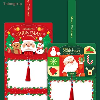 Tolongtrip&gt; การ์ดเปล่า ลายการ์ตูนคริสต์มาส ซานตาคลอส กรีก สร้างสรรค์