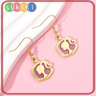 Sukiki ต่างหูอัลลอย แบบติดหู เครื่องประดับคอสเพลย์ สําหรับตุ๊กตาบาร์บี้