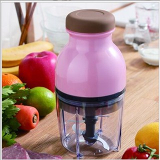 เครื่องปั่นอาหารไฟฟ้า กำลังไฟ 200 วัตต์ สีพื้นสดใส แรงปั่นสูง บดอาหารละเอียด