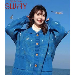 SWAY เสื้อคลุม เสื้อกันหนาว วินเทจ ทันสมัย สไตล์ น่ารัก A91K77737Z230914