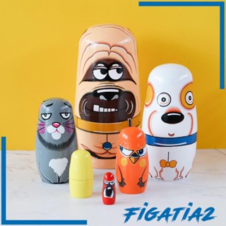 [Figatia2] ตุ๊กตาการ์ตูนรัสเซีย Matryoshka 6 ชิ้น