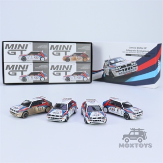 ชุดโมเดลรถยนต์ 1:64 Lancia Delta HF Integrale 1992 Rally MonteCarlo Martini LHD Diecast ของเล่นสําหรับเด็ก