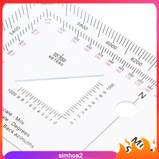 [Simhoa2] เครื่องโปรแทรกเตอร์ สเกล 5 นิ้ว x5 นิ้ว สําหรับอ่านหนังสือ