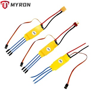 Myron ESC มอเตอร์ไร้แปรงถ่าน 30A 40A หัวกล้วย ปลั๊ก T XT60 แบบเปลี่ยน สําหรับโดรน เฮลิคอปเตอร์ เรือบังคับ ESC FPV F450