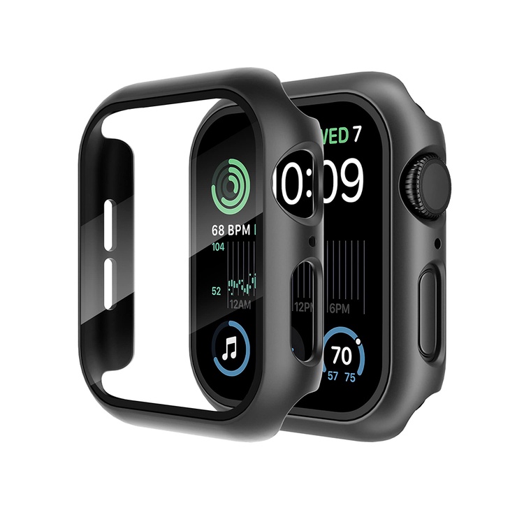 Glass+Cover For Apple Watch case 8 7 6 SE 5 3 iWatch Accessorie Screen Protector Apple watch serie 4