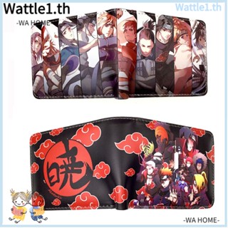 Wttle กระเป๋าใส่บัตรเครดิต ลายการ์ตูนนารูโตะ สําหรับผู้หญิง