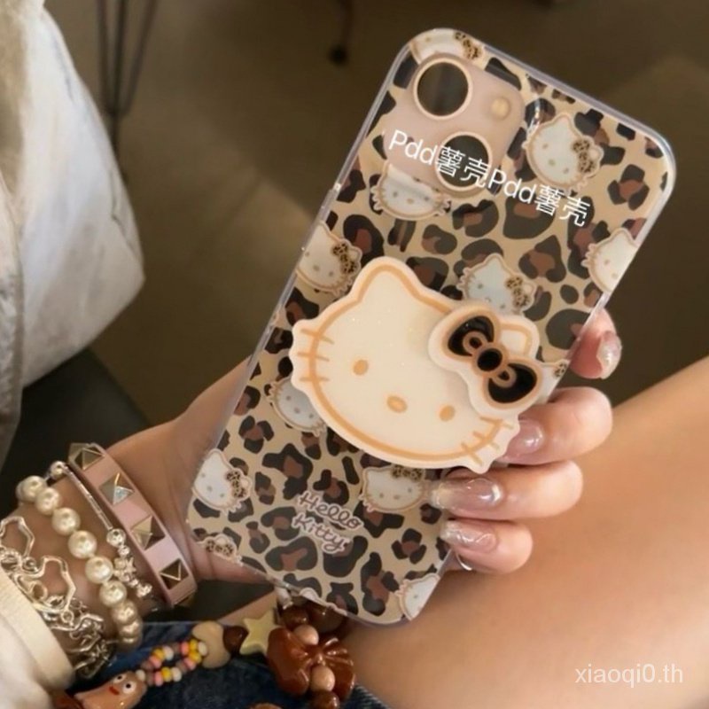 เคสโทรศัพท์มือถือ แบบนิ่ม ลายเสือดาว KT กันกระแทก สําหรับ iPhone 7 8 plus x xs xr xsmax 11 12 13 14 Pro max NRC4