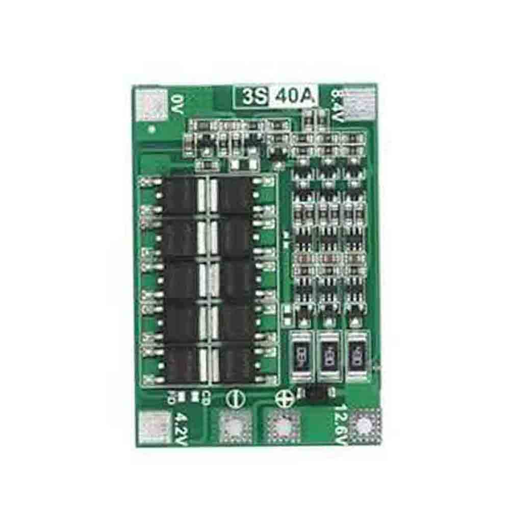 บอร์ดป้องกันที่ชาร์จแบตเตอรี่ลิเธียม 3S 4S 40A 60A Li-ion 18650 BMS สําหรับสว่านมอเตอร์ 11.1V 12.6V 14.8V 16.8V