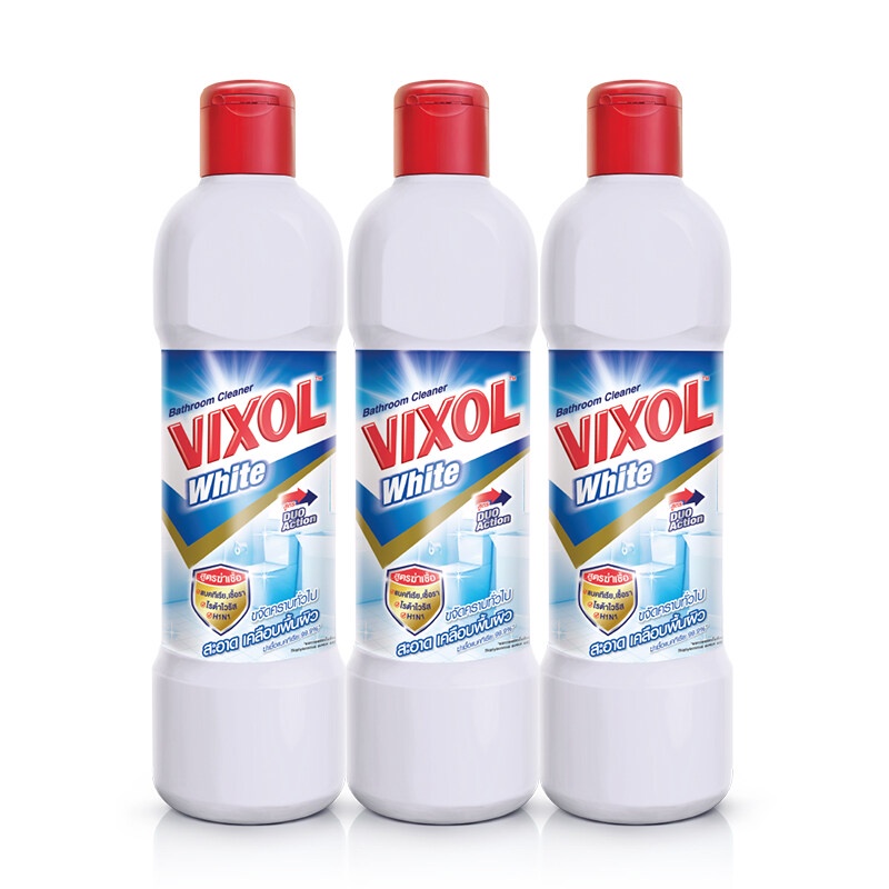 Vixol Bathroom Cleaner น้ำยาล้างห้องน้ำ 450 ml*3 รหัสสินค้าnou0150na