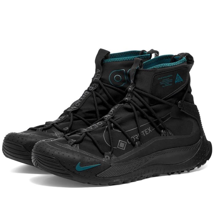 Nike ACG Terra Antarctic x GORE-TEX รองเท้าผ้าใบ สีดํา สีฟ้า สําหรับเด็กผู้ชาย