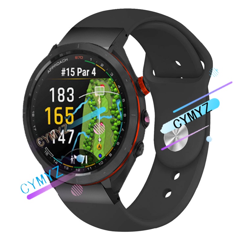 for Garmin Approach S70 สาย สายนาฬิกาสายซิลิโคน สายสำรอง Garmin Approach S70 S70 S62 S60 สายรัด สายร