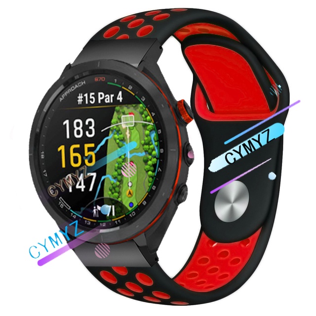 for Garmin Approach S70 สาย สายนาฬิกาสายซิลิโคน สายสำรอง Garmin Approach S70 S70 S62 S60 สายรัด สายร