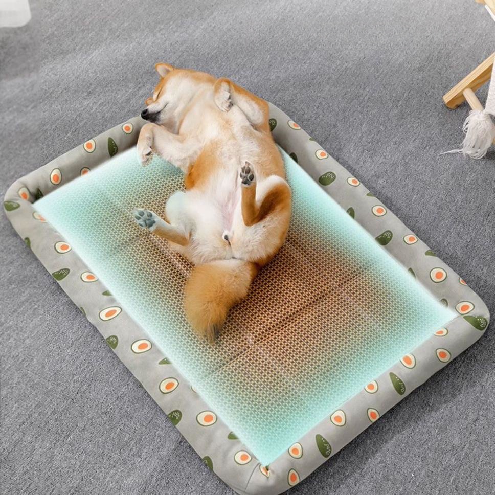ที่นอนสัตว์เลี้ยง เสื่อเย็นสัตว์เลี้ยง ที่นอนแมวเย็น ที่นอนสุนัข Pet Cool Mat S/M/L - รูปที่ 2