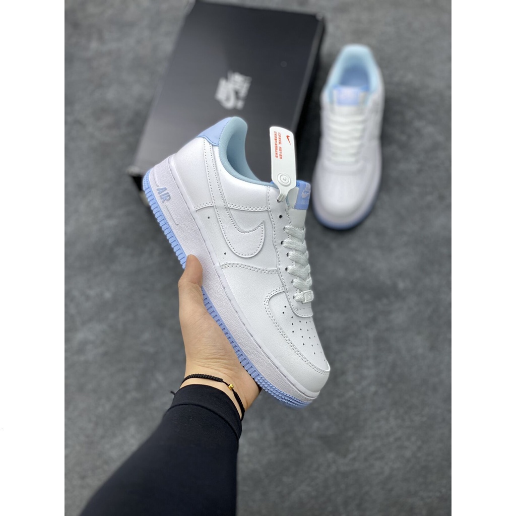 ขายดี Air Force 1 Low "White Hydrogen Blue" รองเท้าวิ่งลําลอง CD6915-103 36-45 2TDK
