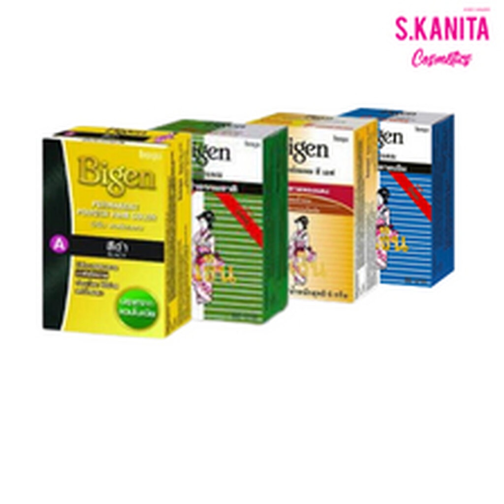 Bigen บีเง็น พงย้อมผม สี (ซี) (6กรัม) Bigen Permanent Powder Hair Color(c)(6g)