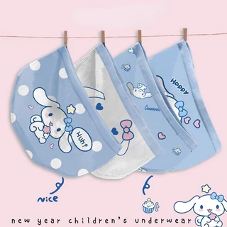 ชุดชั้นใน กางเกงขาสั้น ผ้าฝ้าย ลายการ์ตูน Sanrio Cinnamoroll สําหรับเด็กผู้หญิง