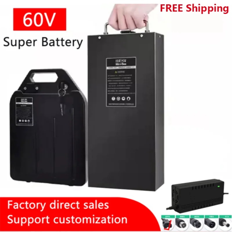 Electric Vehicle Lithium Battery Waterproof 18650 Battery 60V 20ah for Two-Wheel Foldable Citycoco E