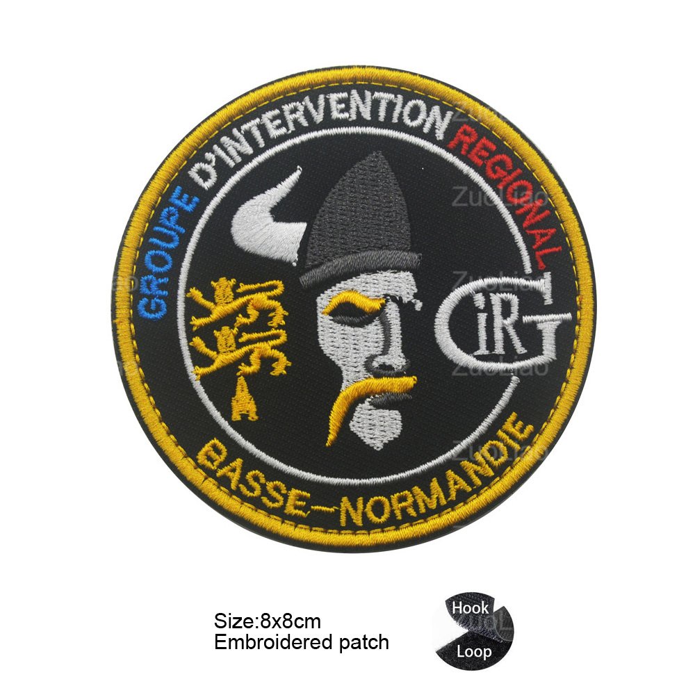 พร้อมส่ง สติกเกอร์เวลโคร ลาย GIGN GIPN BRI สไตล์ฝรั่งเศส สําหรับติดตกแต่ง