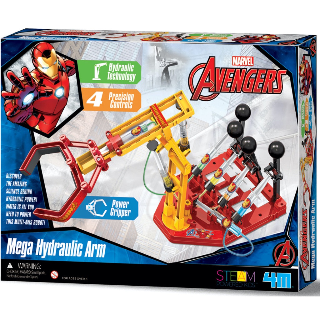 4M Marvel Avengers Mega Hydraulic Arn ชุดของสร้างแขนหุ่นยนต์
