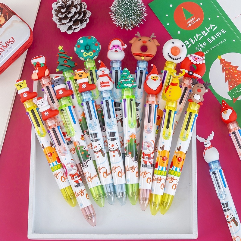 PP-02 ปากกา ปากกาเจล ลาย คริสต์มาส Christmas การ์ตูน พร้อมส่งในไทย(ปากกาตู้ปลาคริสมาสสุ่ม)