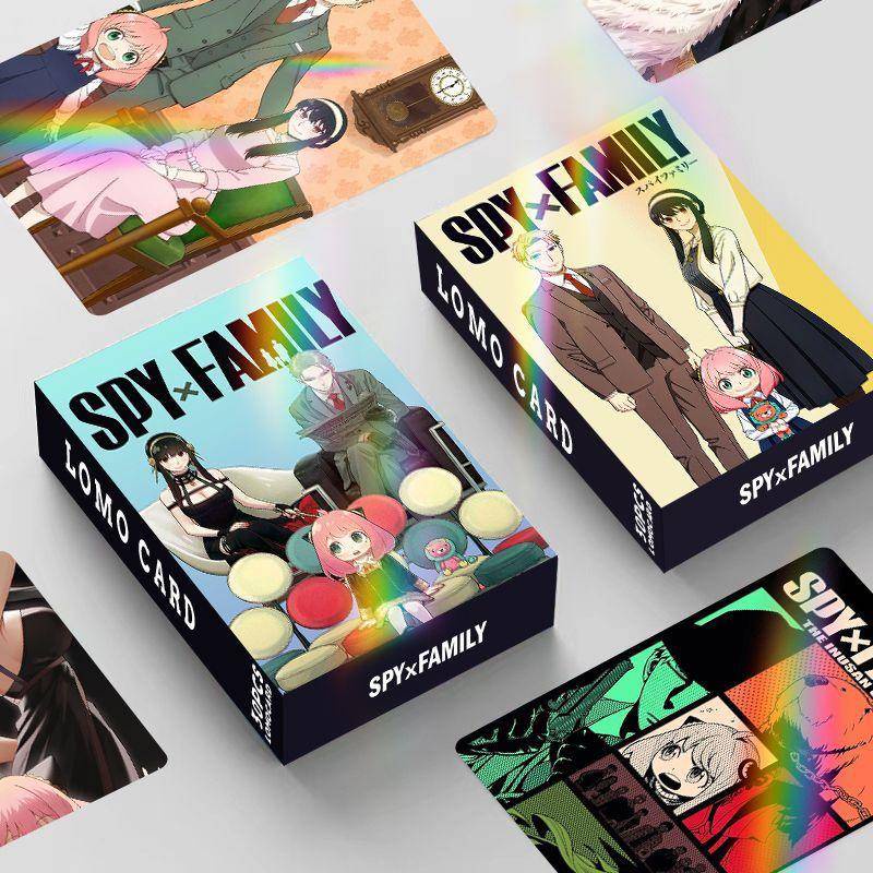 การ์ดเลเซอร์ พิมพ์ลายการ์ตูนญี่ปุ่น SPY × FAMILY สองด้าน สําหรับของขวัญ และของสะสม 30 ชิ้น ต่อชุด