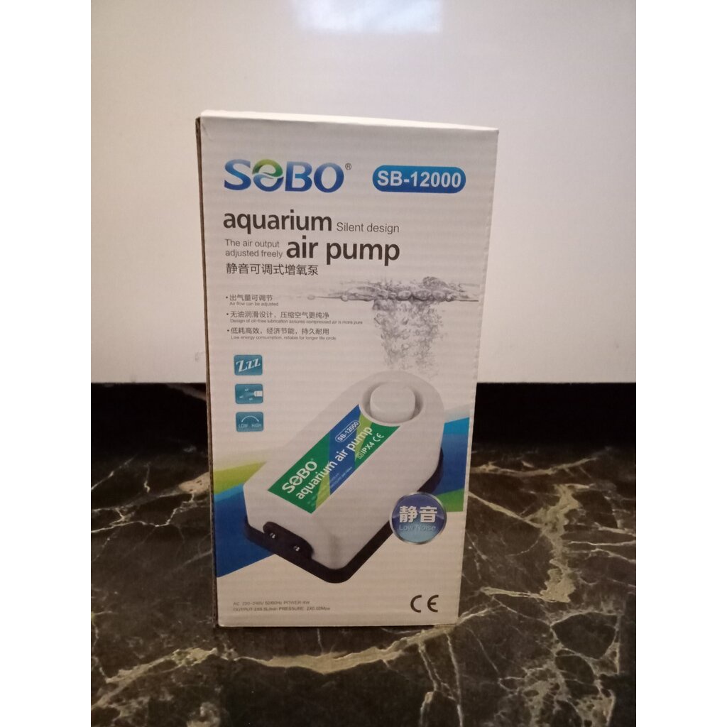 SOBO SB-12000 ปั้มลม ปั้มออกซิเจน 2x6.5L/min