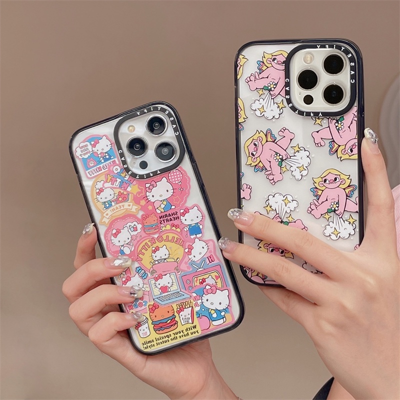 Casetify 【Hello Kitty】เคสโทรศัพท์มือถืออะคริลิคใส แบบแข็ง กันกระแทก ลาย Hello Kitty สําหรับ iPhone15 14 13 12 11 Plus Pro Max