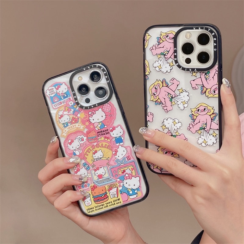 Casetify 【Hello Kitty】เคสโทรศัพท์มือถืออะคริลิคใส แบบแข็ง กันกระแทก ลาย Hello Kitty สําหรับ iPhone15