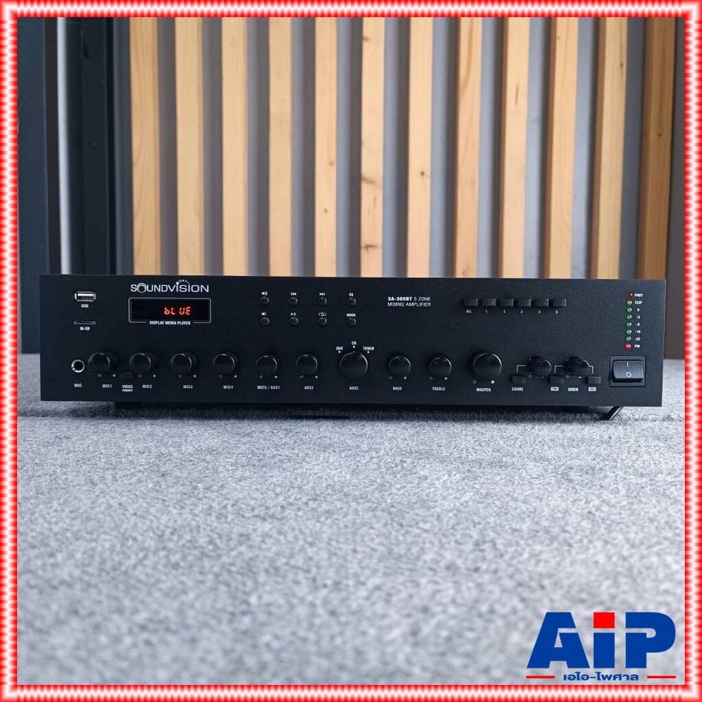 SOUNDVISION SA-300BT powermixer +++เพาเวอร์มิกเซอร์ระบบประกาศ แอมพลิฟายเออร์ มิกเซอร์ เพาเวอร์มิกเซอ