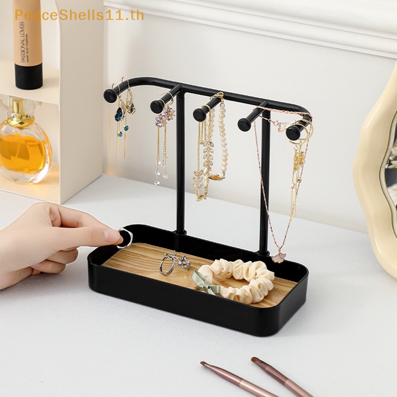Peaceshells แฟชั่นเครื่องประดับ Organizer จอแสดงผลสําหรับต่างหูสร้อยคอเครื่องประดับ Rack ฐานสร้อยข้อมือแขวน TH