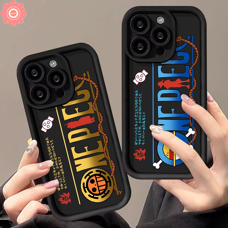 เคสโทรศัพท์มือถือแบบนิ่ม ลายการ์ตูนวันพีซ ตัวอักษร สําหรับ Oppo A17 A18 A16 A77 A31 A98 A12 A77s A96 A17k A55 A53 A7 A38 A9 A58 A78 A5s A54s A76 A74 A52 Reno 8T 10 5F A3s A16s A1K