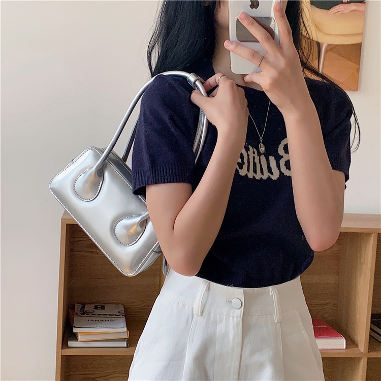 🌈กระเป๋าสะพายไหล่ กระเป๋าถือ หนัง PU คุณภาพสูง แบบเรียบง่าย สไตล์เกาหลี สําหรับสตรี