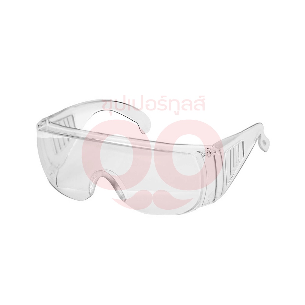INGCO แว่นตานิรภัย รุ่น HSG05 สามารถใส่ทับแว่นสายตาได้ ช่วยป้องกันละออง เศษวัสดุ และอนุภาคที่กระเด็นรอบทิศทาง (อิงโก้)