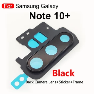สําหรับ Samsung Galaxy Note 10 Plus Note10 ฝาครอบเลนส์กล้องด้านหลัง พร้อมกรอบ และสติกเกอร์ อะไหล่เปลี่ยน