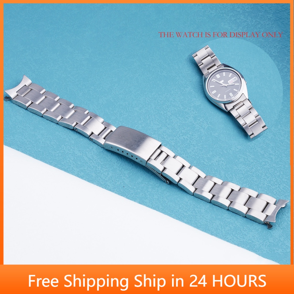 สายนาฬิกาข้อมือ สีเงิน 19 มม. สําหรับ SEIKO 5(SNXS79 75 77 73 80 81 SNFF05 SNXG47) J1/K1
