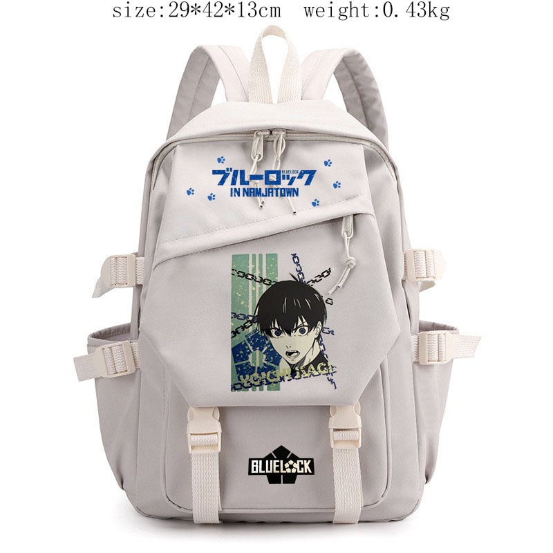 กระเป๋าเป้สะพายหลัง ลายการ์ตูนแอนิเมชั่น BLUE LOCK น่ารัก สองมิติ สไตล์ญี่ปุ่น สําหรับใส่คอมพิวเตอร์ นักเรียน