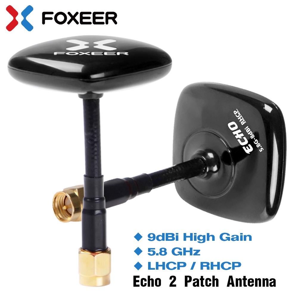 Foxeer Echo 2 V2 5.8G 9dBi เสาอากาศ LHCP RHCP สําหรับโดรนบังคับ FPV VTX VRX