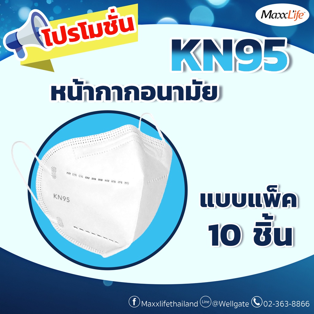 【 10ชิ้น 】 หน้ากากอนามัย KN95 Mask แมส มาตราฐาน N95 ป้องกันฝุ่น PM2.5 ปิดปาก แมสปิดปาก หน้ากาก ผ้าปิดจมูก