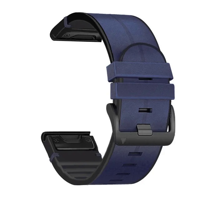 สายรัดสำหรับ Garmin marq นักกีฬานักผจญภัยนักกอล์ฟกัปตันนักบิน epix Gen 2 QuickFit 22 26มิลลิเมตร Fenix 7 7X 6 6X Pro 3 3hr ซิลิโคนหนัง E nduro 2สายนาฬิกาข้อมือสร้อยข้อมือ