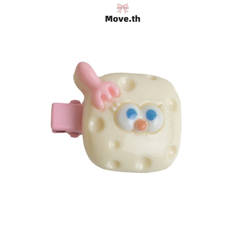 ส่งเร็ว Mini Blush Cheese Hair Clip สาวรูปหัวใจคลิปผมหวานการ์ตูนน่ารักคลิปนักเรียน Lolly-Move