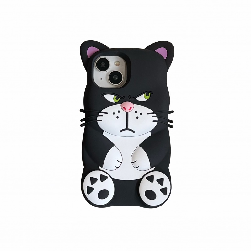 Lucifer เคสโทรศัพท์มือถือ ซิลิโคน ลายแมว สําหรับ iPhone 12 12Pro 12Promax 13 13Pro 13Promax 14 14Pro 14Promax 15 15Pro 15Promax 14Promax