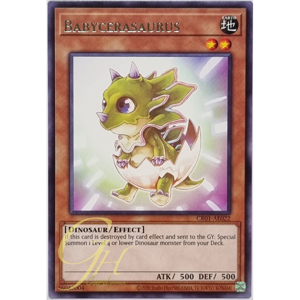 Yugioh [CR01-AE022] Babycerasaurus (Rare)