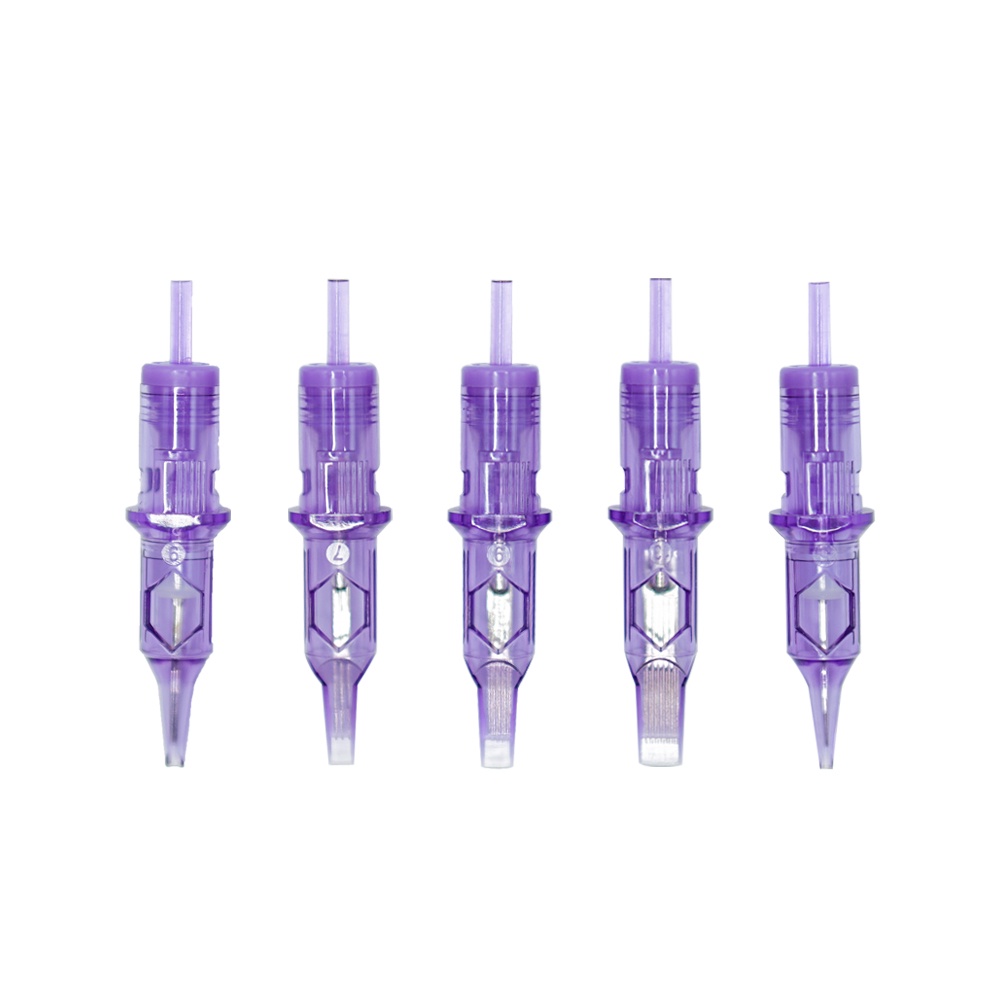 ตลับเมมเบรน แบบนิ่ม 0.30 มม. สีม่วง สําหรับสักร่างกาย 20 ชิ้น