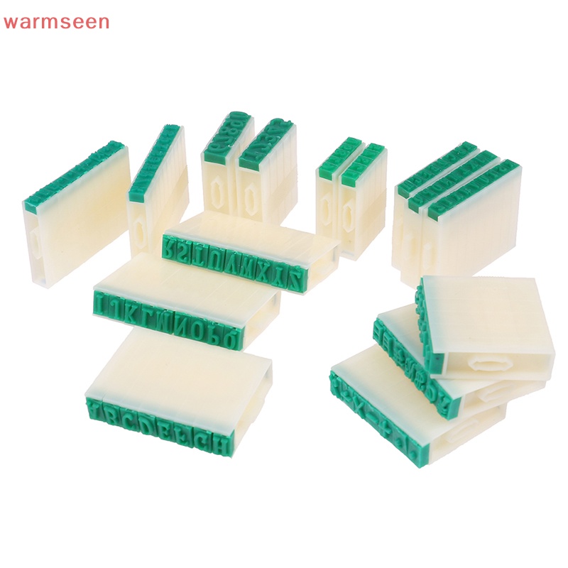 (warmseen) แสตมป์กระดาษ พิมพ์ลายตัวอักษร ตัวเลข สัญลักษณ์ดิจิตอล
