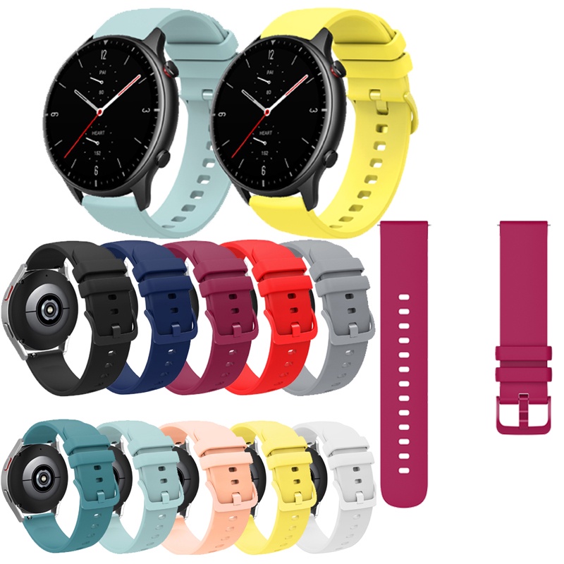 สายนาฬิกาข้อมือซิลิโคน หลากสี สําหรับ Huami Amazfit GTR 4 4pro 2 GTR 2 2E GTR 3 GTR Mini