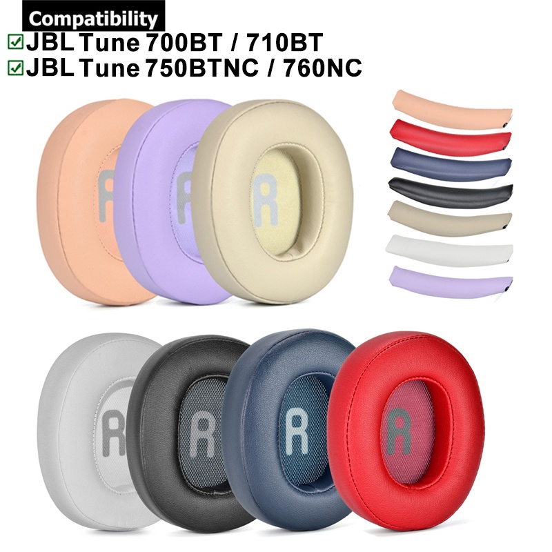 แผ่นฟองน้ําครอบหูฟัง สําหรับ JBL Tune 700BT 710BT 750BTNC 760NC