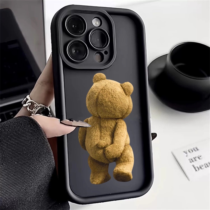 เคสซิลิโคน ลายการ์ตูนหมี กันกระแทก สําหรับ Xiaomi Redmi Note 12 11 13 Pro Plus 5G Turbo 12S 11S 10S 10 9 Pro Redmi 12 12C 10C 13C