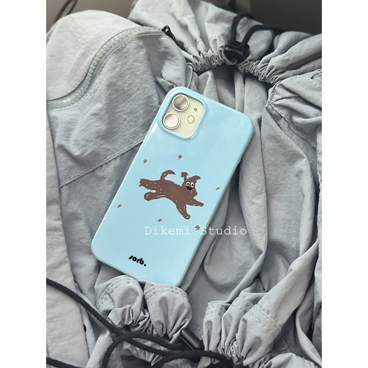 เคสโทรศัพท์มือถือ แบบแข็ง ลายการ์ตูนลูกสุนัขน่ารัก สไตล์เกาหลี สําหรับ iphone15promax 14pro 13 12 11