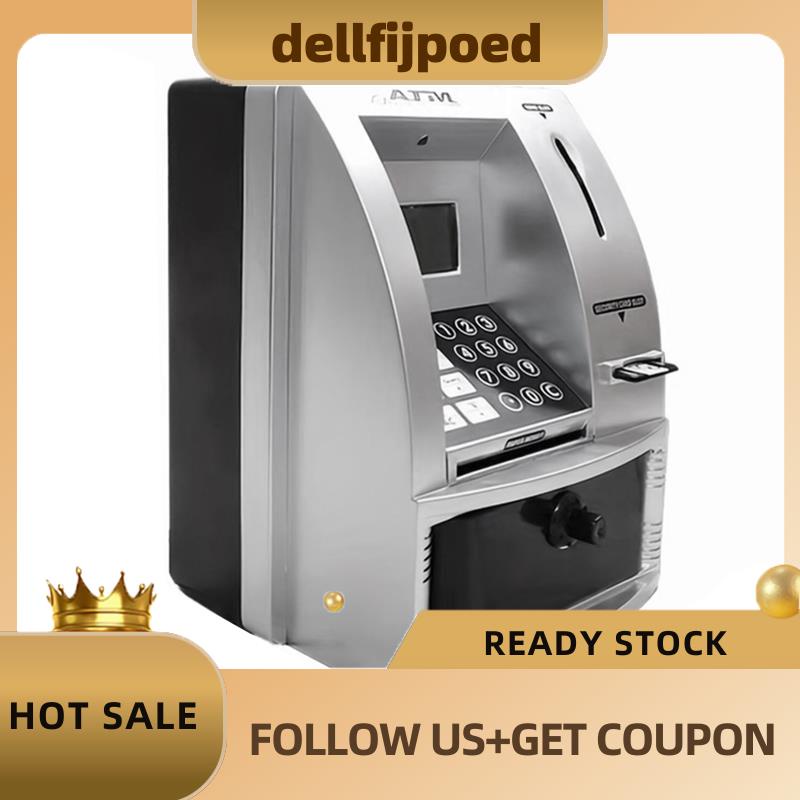 【dellfijpoed】กระปุกออมสินอัจฉริยะ Atm เสียง สําหรับธนบัตรขนาดเล็ก กระปุกออมสิน