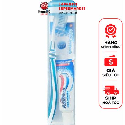 ชุดเดินทาง + แปรงสีฟัน AQUAFRESH MINI + ยาสีฟัน ( หลอด 35GR - จัดส ่ งสีสุ ่ ม )